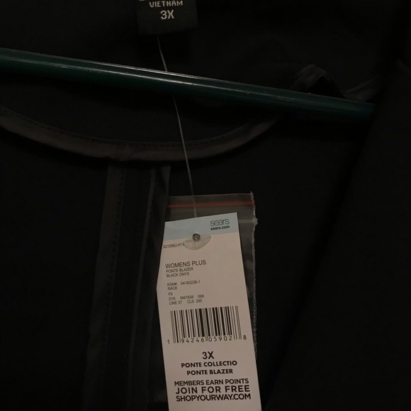 Black ponte blazer - Picture 2 of 2